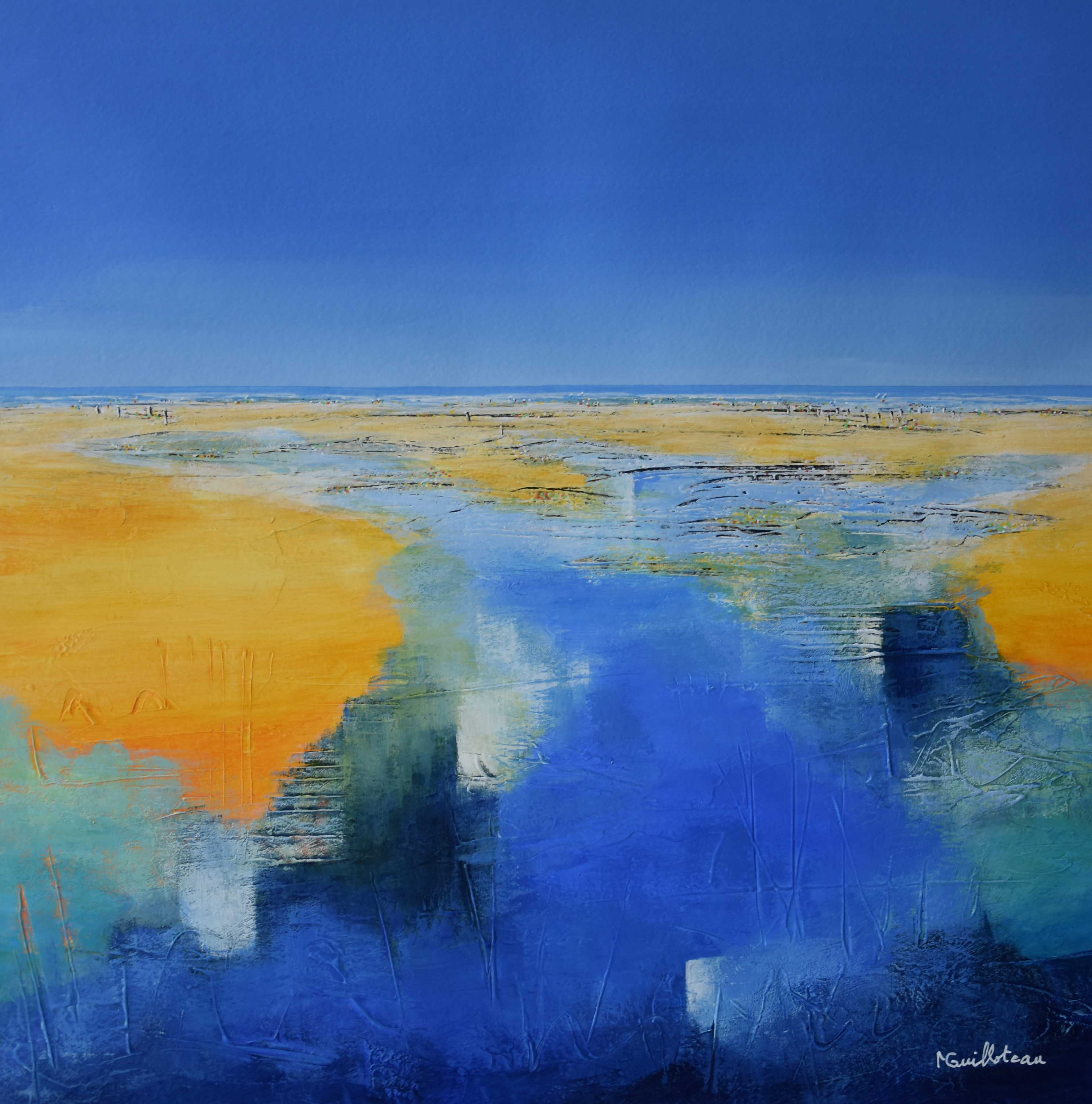 Envie d'un bain de mer - 36x36 - Vendu