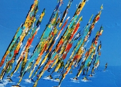 A la traine - 14x14 - Vendu