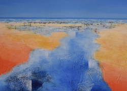 Baignade  en-famille -  25x25 - Vendu