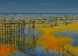 Ciel bleu - 14x14 - Vendu